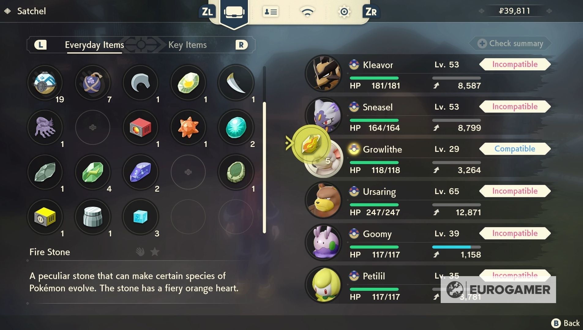 How to evolve Hisuian Growlithe into Hisuian Arcanine in Pokémon